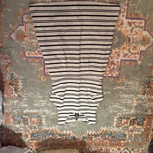 Black and white formal dress